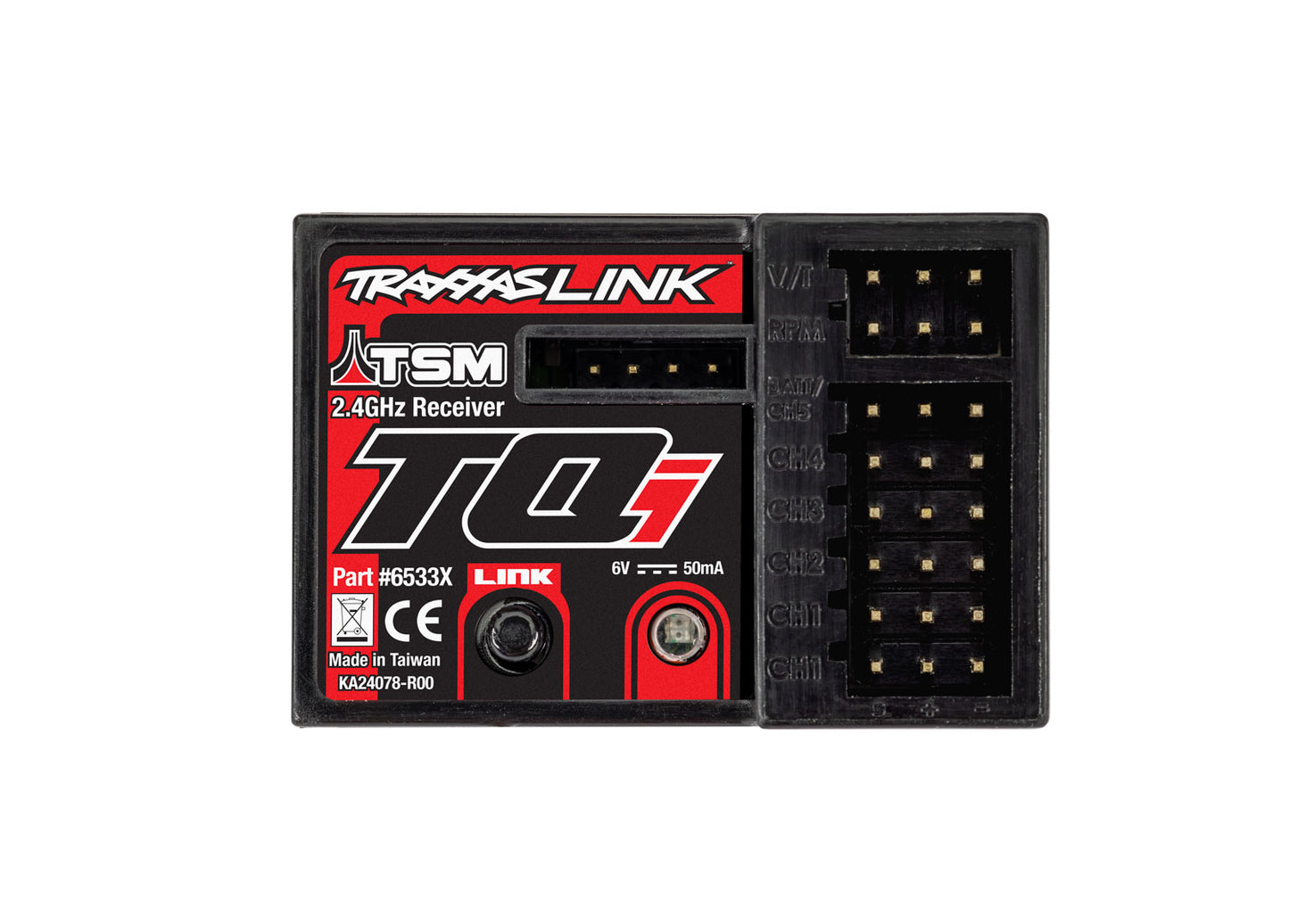 Traxxas Tqi Receiver 5ch Telemetry 2.4 6533x