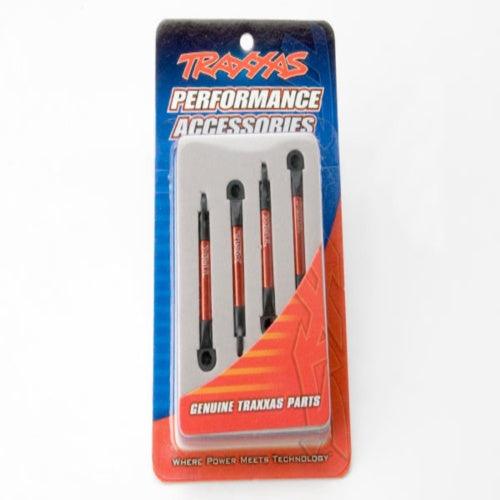 Traxxas 7018X Aluminum Pushrod (4) Red Slash Rally Race Truck 1/16 Mustang - PowerHobby