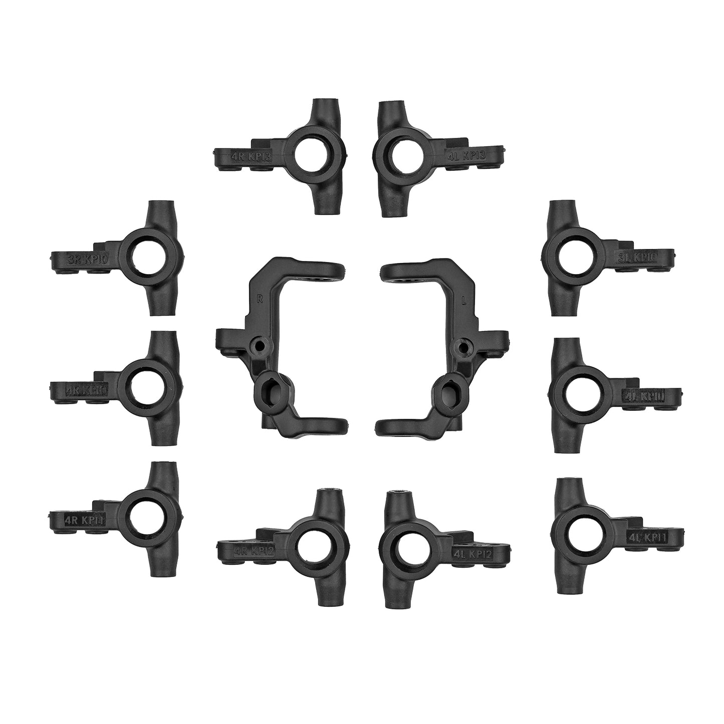 RC10B7 V2 Caster And Steering Blocks