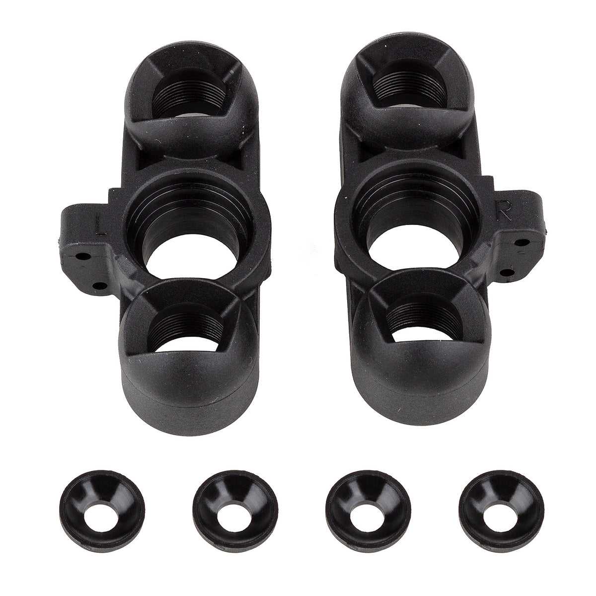 RC8B4 Steering Blocks, 8 deg KPI