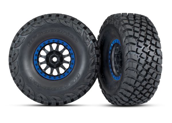 Traxxas 8474X Method Black Blue Race Wheels