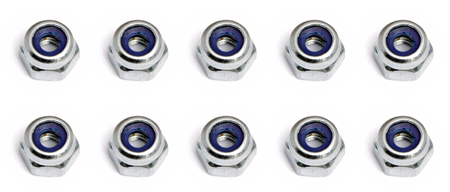 Locknuts, M2.5x0.4, Shock Piston, silver