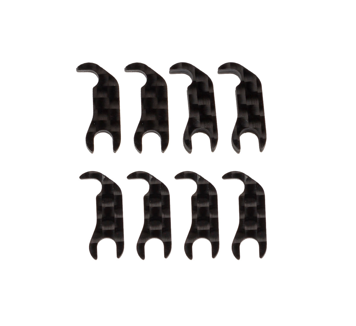 Team Associated RC10B7 FT Steering Block Mount Shim Set, carbon fiber