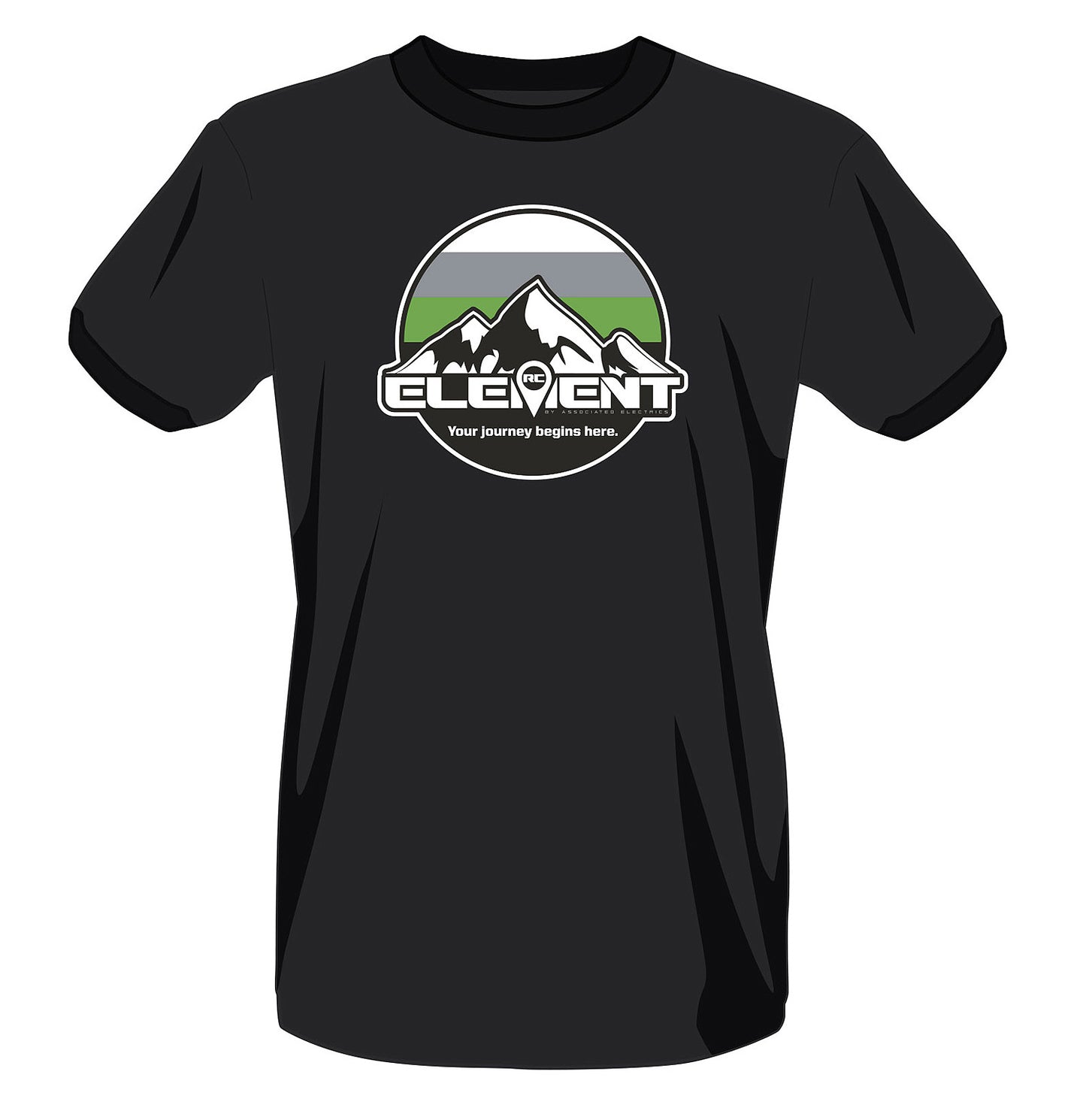 Element RC Circle Mountains T-Shirt, black, S