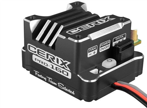 Team Corally Part #C-53003-1 Cerix Pro 160A Racing Factory Black Edition 2-3S ESC