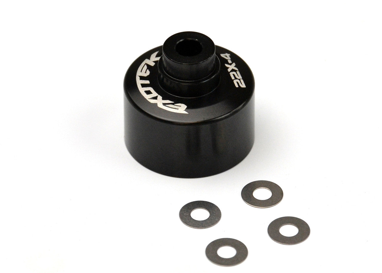 Exotek Part #EXO2114 TLR 22X-4 Aluminum HD Gear Differential Case