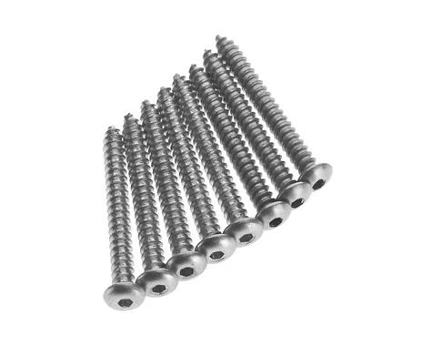 Great Planes Part #GPMQ3128 Button Head Sheet Metal Screws 4x1 (8)