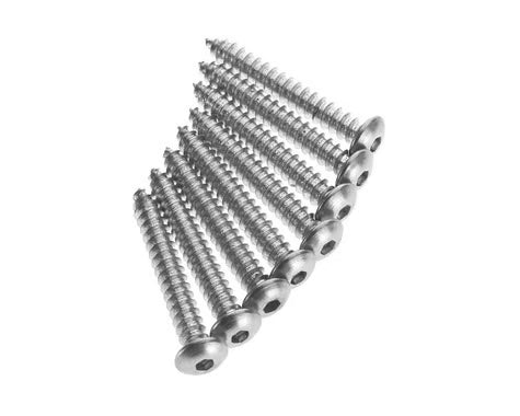 Great Planes Part #GPMQ3134 Button Head Sheet Metal Screws 6x1 (8)