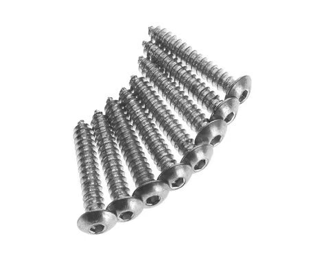 Great Planes Part #GPMQ3140 Button Head Sheet Metal Screws 8x1 (8)