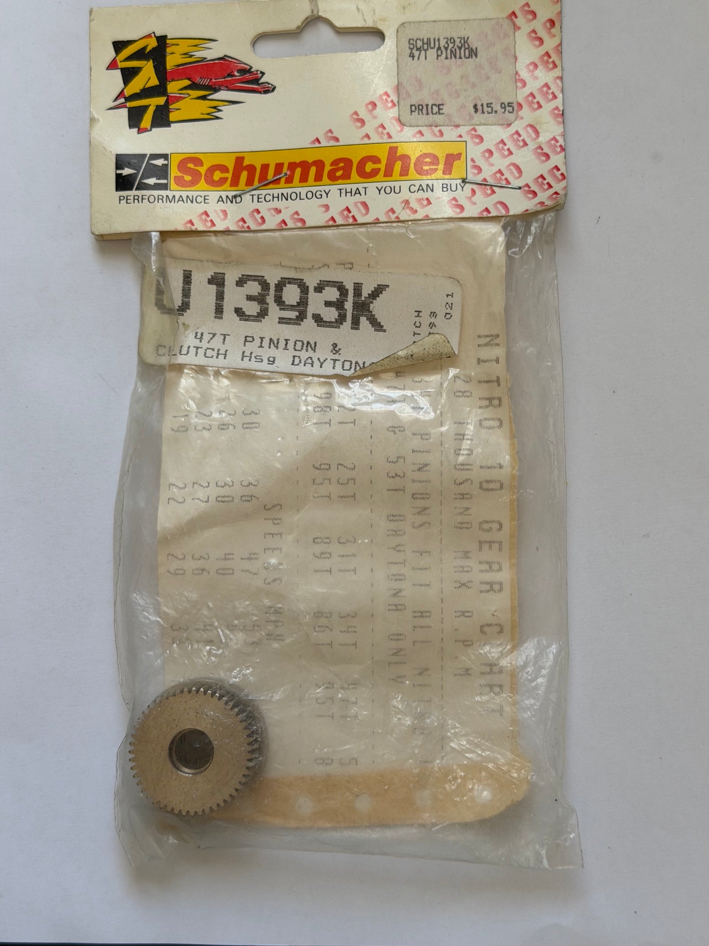 Schumacher Part #U1393K 47T Pinion & Clutch Hsg Daytona