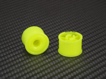 PN Racing Mini-Z 2WD Machine Delrin Cut Yellow Formula 14x20mm Flanged Wheel R14 Part #MR2089R14