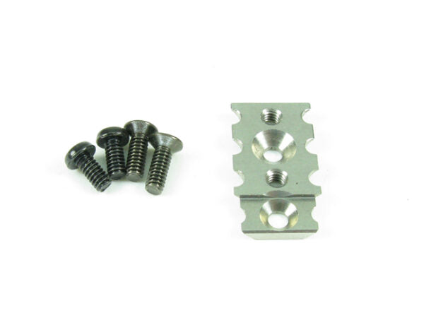 PN Racing Mini-Z MR03 High Clamp Force T-Plate Mount (Silver) Part #MR3009S
