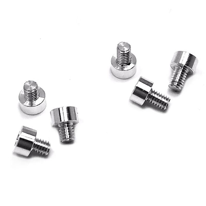 Trinity Part #REV1131 X-Factor Aluminum Screw Kit Silver 5mm (3), 6mm (3)