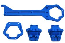 RPM Front & Rear Upper Chassis & Differential Covers for the LaTrax Teton & Rally - Blue