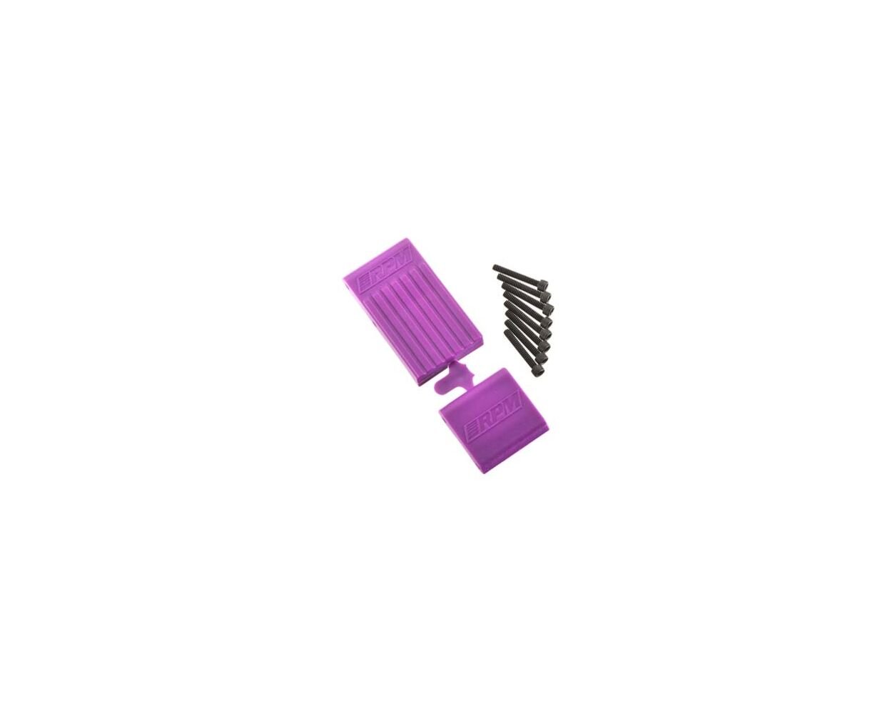 RPM Tmaxx / EMaxx Bulkhead Braces Purple