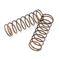 Tekno Part #TKR7246 Shock Spring Set (rear, 1.3×9.375, 3.01lb/in, 63mm, orange)