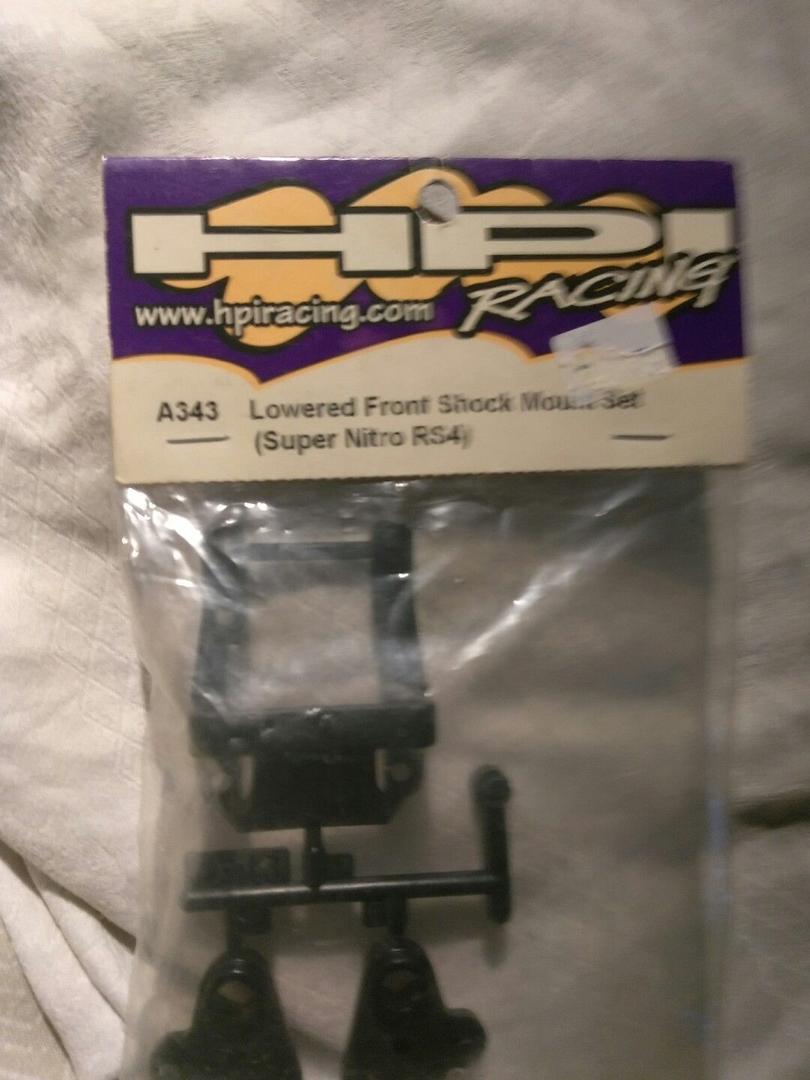 HPI Racing Part #A343 Lowered Front Shock Mount Set (Super Nitro RS4)