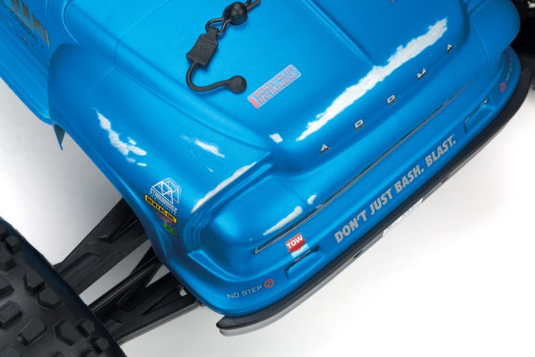 Arrma AR406152 Notorious 6S BLX Painted Decaled Trimmed Body Blue Real Steel - PowerHobby