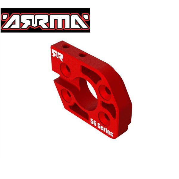 Arrma ARA320591 Aluminum Motor Plate 56 Series Red - PowerHobby