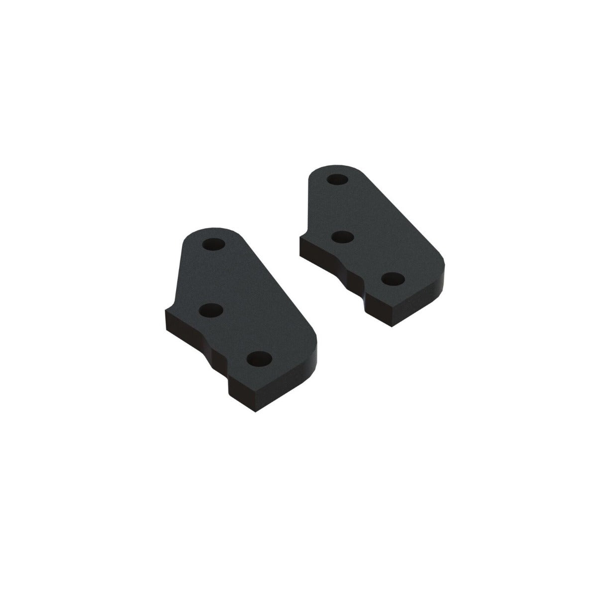 Arrma ARA340188 Aluminum Steering Plate Black (2) - PowerHobby