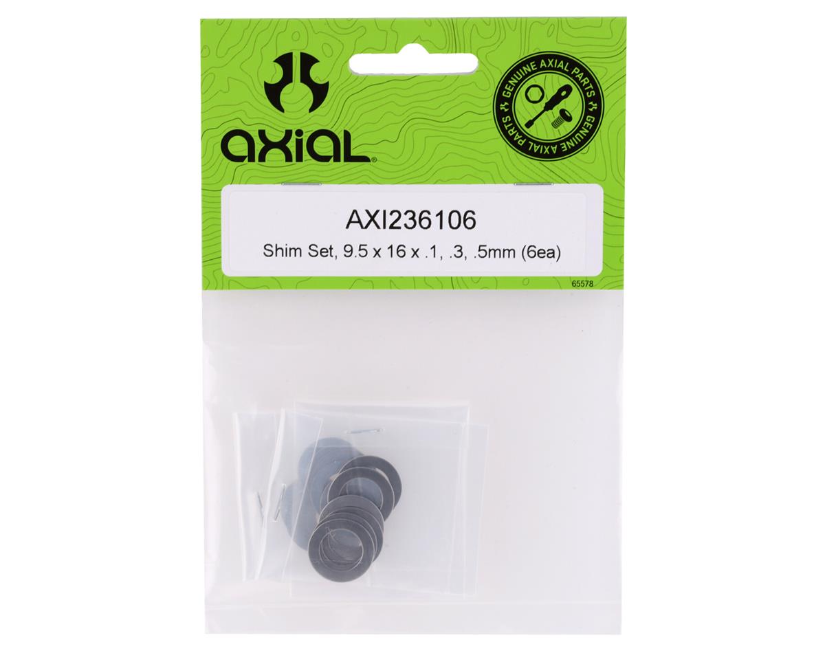 Axial Part #AXI236106 9.5x16x.1 / .3/ .5mm Shim Set (18)