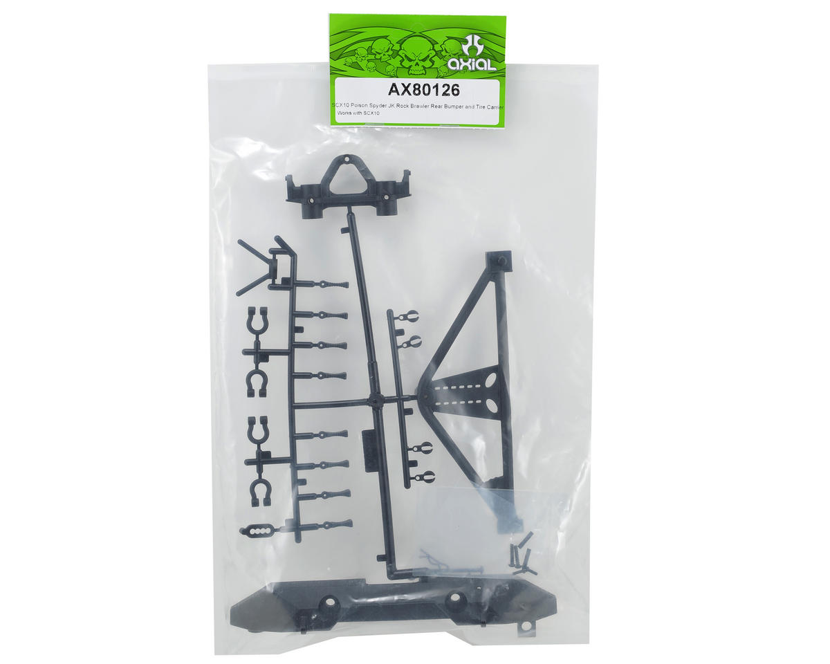 Axial Part #AX80126 SCX10 Poison Spyder JK RockBrawler Rear Bumper & Tire Carrier