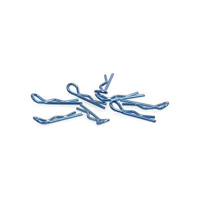 Core-RC Part #CR068 Small Body Clip 1/10 - Metallic Blue (8)