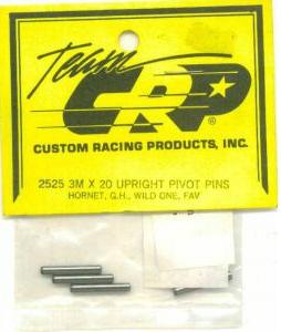 Team CRP Part #2525 3mm X 20mm Upright Pivot Pin Tamiya, Hornet, Grasshopper, Wild One, Road Wizard