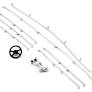 Traxxas Part #1517 Deck Rail Set w/Horns & Steering Wheel (Chrome)