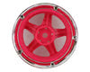 DS Racing Part #DS-DE-024 Drift Element 5 Spoke Drift Wheels (Pink Face/Chrome Lip/Black Rivets) (Adjustable Offset) w/12mm Hex