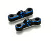 Exotek Part #EXO1938 B74/B6.2 HD Aluminum Rear Hub Link Mounts (Black/Blue) (2)