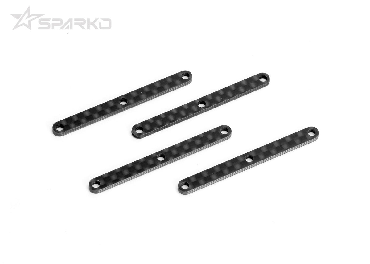 Powerhobby Sparko F8 Carbon Fiber Front Upper Arm Inserts (R/L) 2.0mm (4pcs) - PowerHobby
