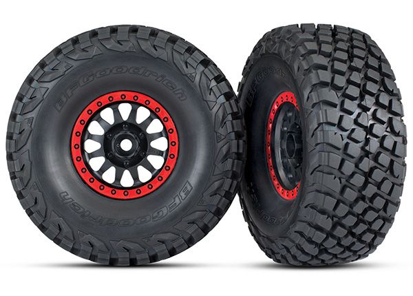 Traxxas 8474 Method Black Red Race Wheels