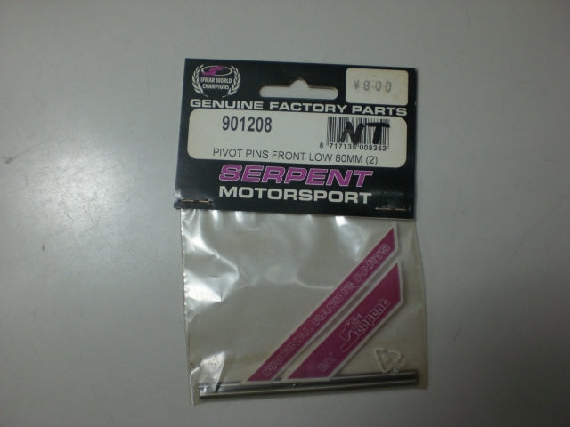 Serpent Part #SER901208 Pivot Pins Front Lower 80mm (2)