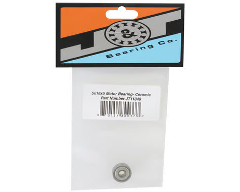 J&T Bearing Co. Part #JTB-JT11049 5x16x5mm Metal Shielded Motor Ball Bearing (Ceramic)