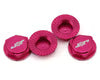 J&T Bearing Co. Part #JTB-JT11160-PK Aluminum 17mm Serrated Wheel Nuts (Pink) (4)