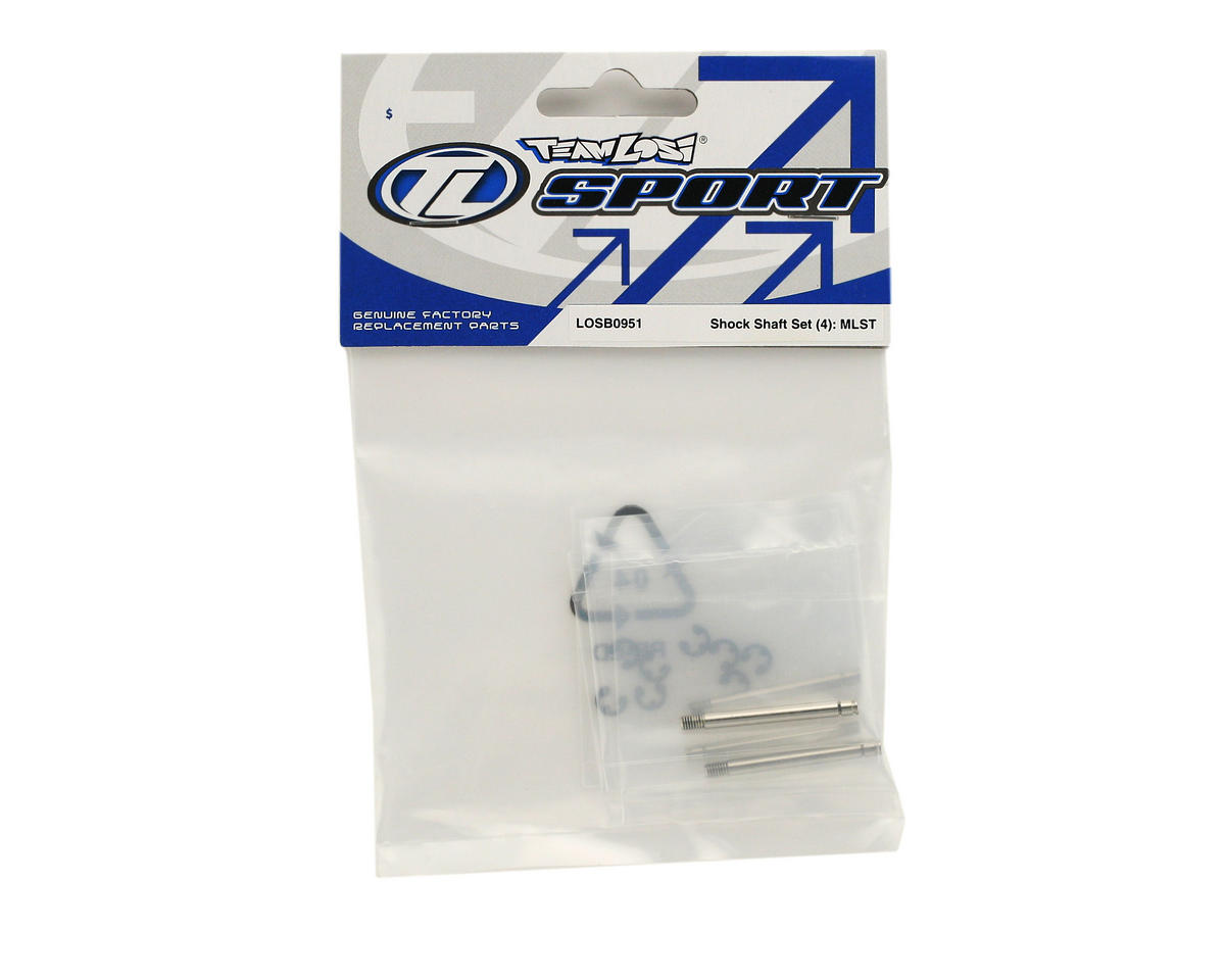 Team Losi Part #LOSB0951 Shock Shaft Set (4) (MLST/2)
