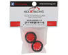 NEXX Racing Part #NX-USA-EVOAWD-F-0-R Mini-Z AWD "JUD" EVO Front Threaded Side-Wall Carbon Fiber Rims (0mm Offset) (Red) (2)