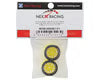 NEXX Racing Part #NX-USA-EVOAWD-F-0-Y Mini-Z AWD "JUD" EVO Front Threaded Side-Wall Carbon Fiber Rims (0mm Offset) (Yellow) (2)