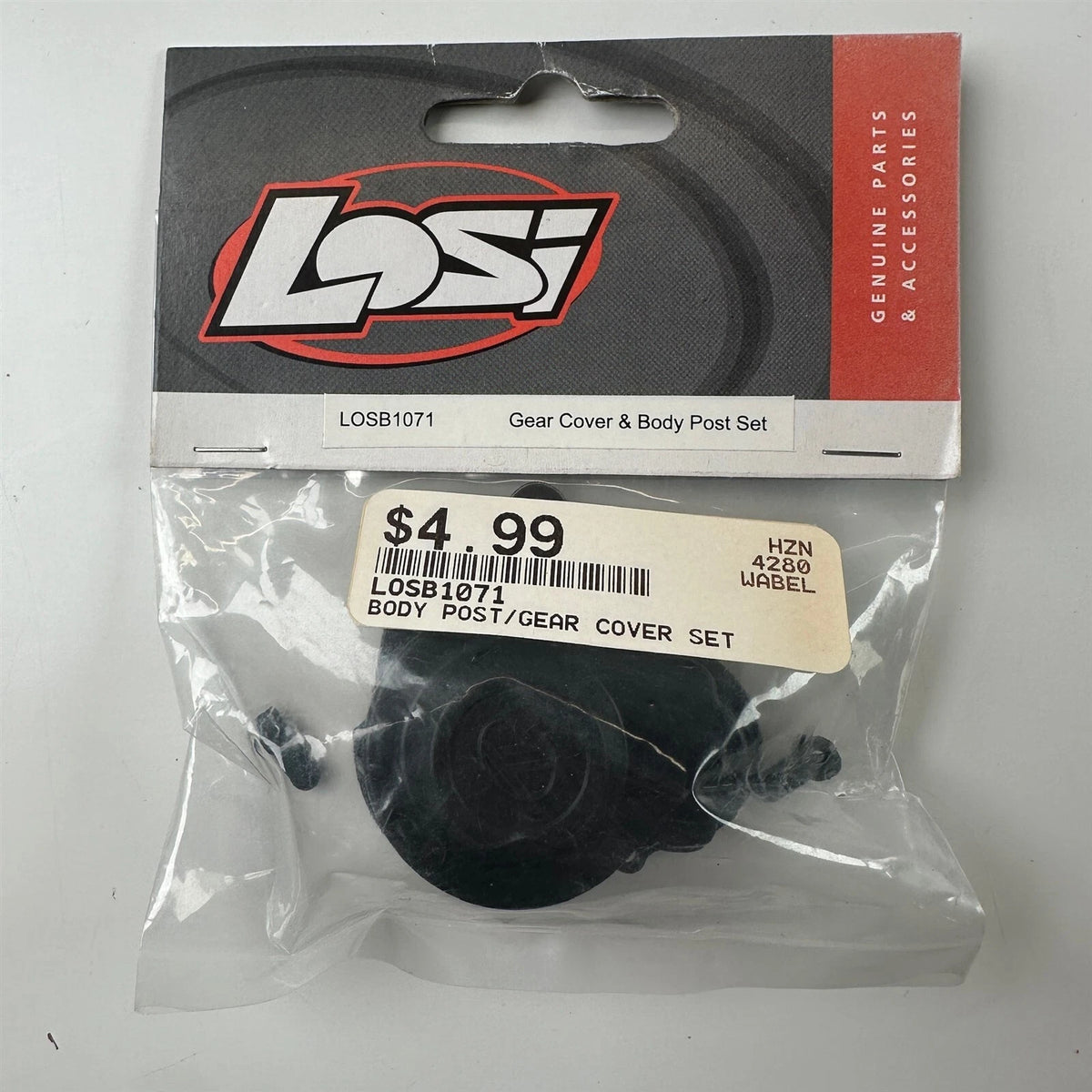 Team Losi Part #LOSB1071 Gear Cover & Boby Post Set (Mini-T)
