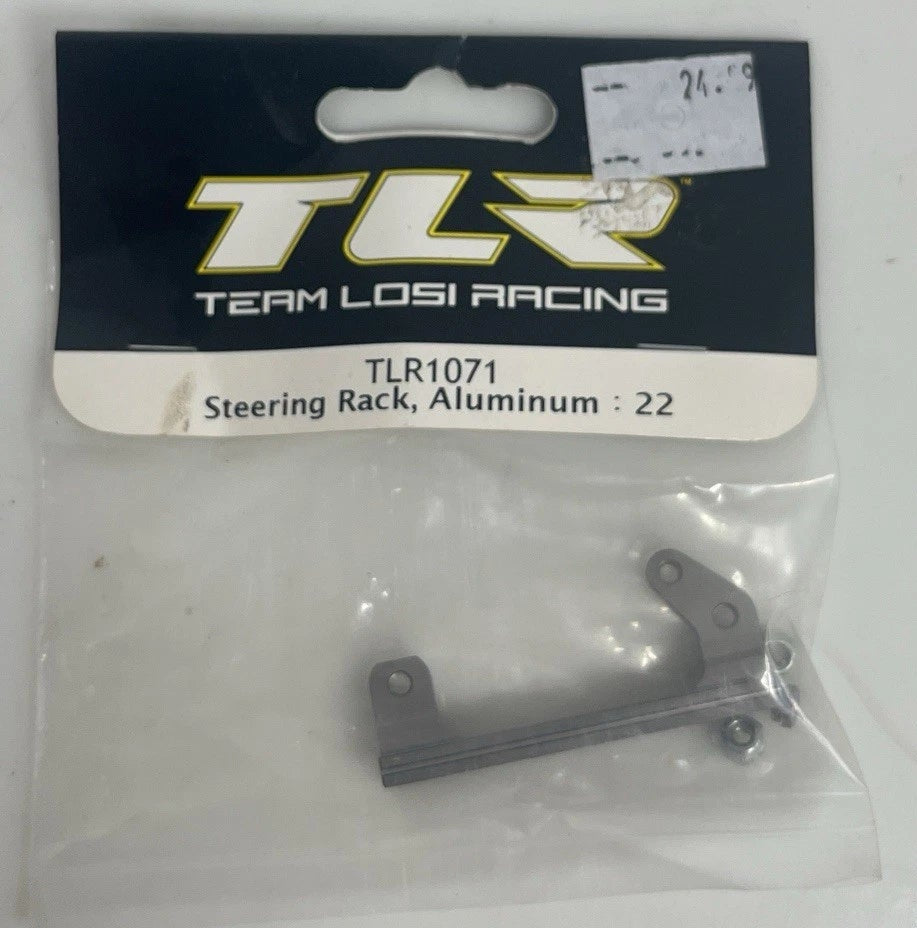 Team Losi Part #TLR1071 Steering Rack, Aluminum: 22