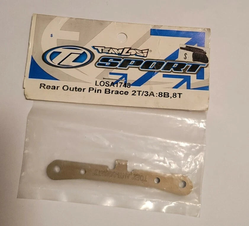 Team Losi Part #LOSA1748 Rear Outer Hinge Pin Brace 2T/3A:8B,8T