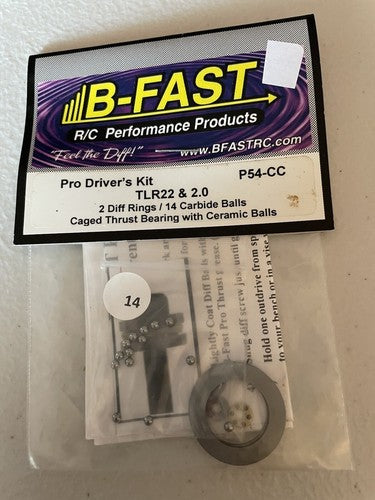 B-Fast Part #BF-P54-CC Pro Driver's Kit TLR 22/22T/SCT (B-1)