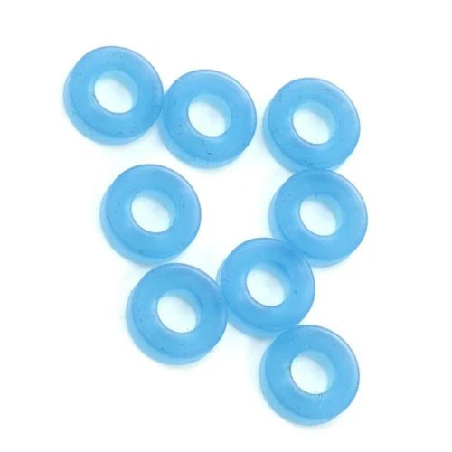 Tekno Part #TKR6709 Shock X-rings (8pcs, EB410) - Blue