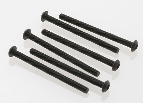 Traxxas 2592 Screws 3x40mm Button-Head Machine Hex Drive (6) - PowerHobby