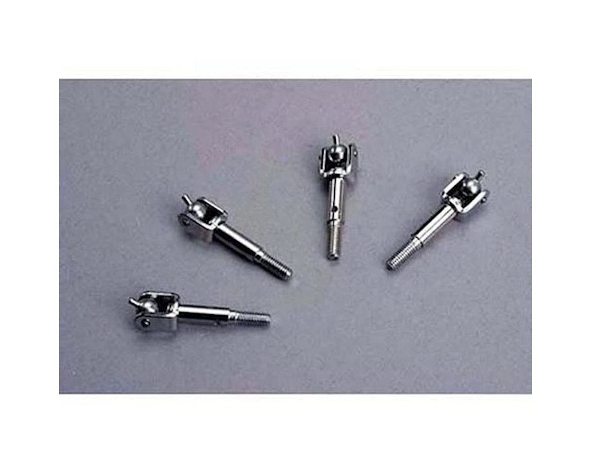 TRAXXAS Part #4353 Stub axles (F&R) (4) (assembled with u-joints)