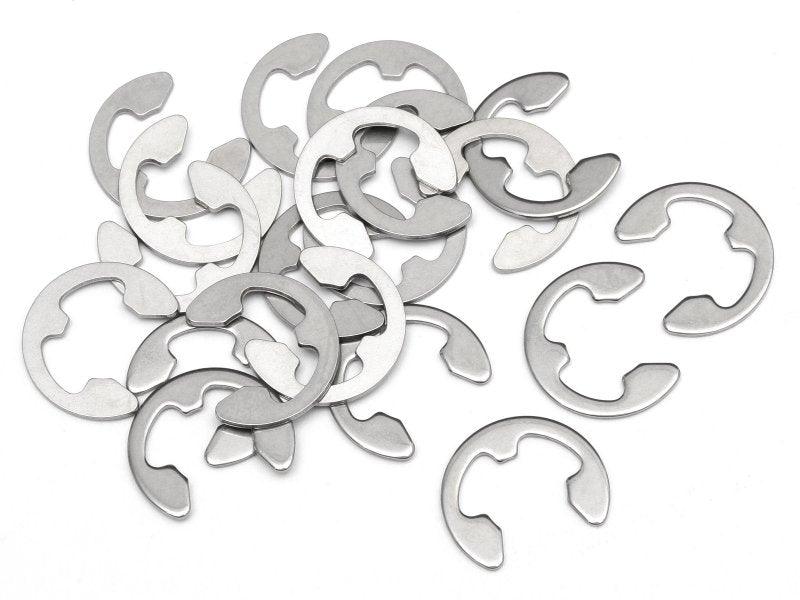 HPI Z106 E Clip E-7HD (20 pieces) Stainless Steel Baja 5SC/5B/5T/5B Flux/5SC - PowerHobby