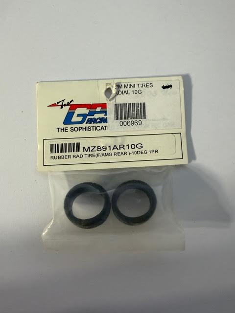Team GPM Part #MZ891AR10G Rubber Rad Tire (F/AMG Rear) 10 Deg 1pair - 2003