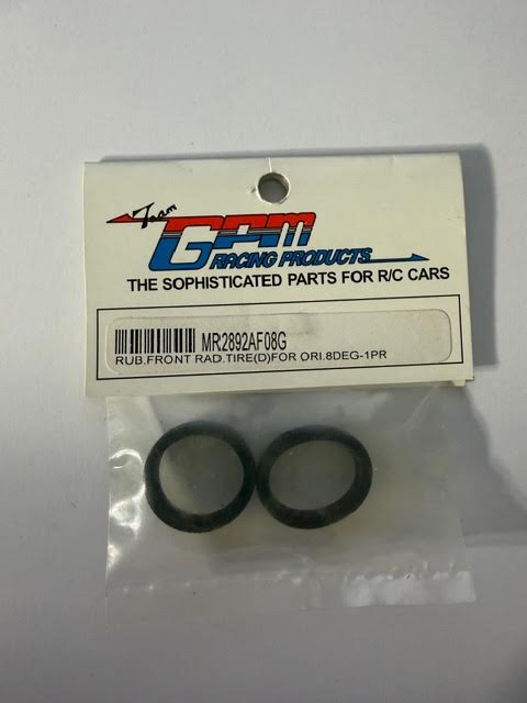Team GPM Part #MR2892AF08G Rubber Front Rad Tire (D) for Ori. 8 Deg - 1 Pair