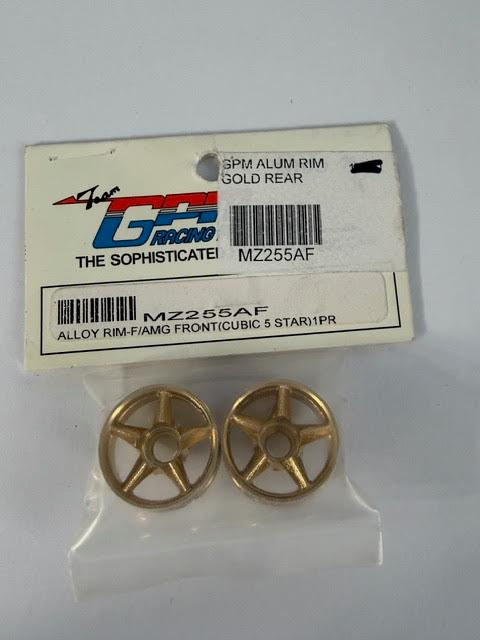 Team GPM Part #MZ255AF Alloy Rim-F/AMG Front (Cubic 5 Star) - Gold